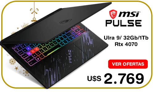 ¡Navidad: Notebook MIS Pulse Ultra 9 32Gb/1 Tb en oferta!
