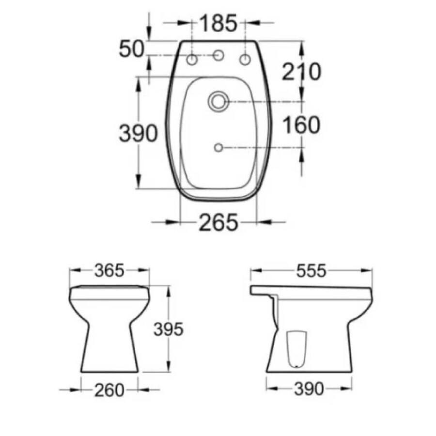 Bidet Monaco Tres Agujeros Bidet Monaco Tres Agujeros