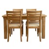 Juego de Comedor Rústico con 4 sillas Metro chicas Juego de Comedor Rústico con 4 sillas Metro chicas