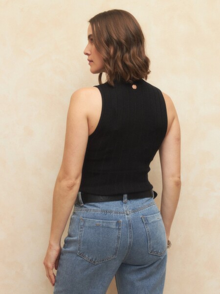 TOP ALLIE SWISS NEGRO