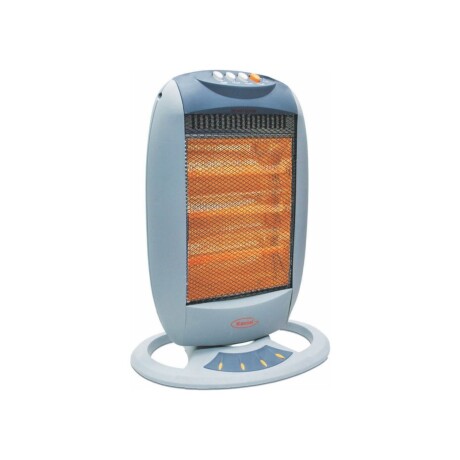 Estufa Halógena 1200W Oscilante Con sistema Antivuelco GRIS