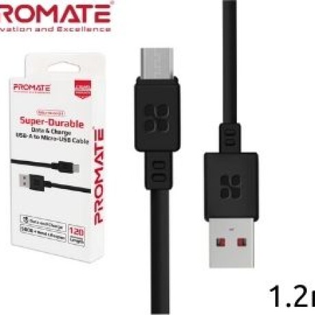 Promate microcord-1 cable micro usb 1,2 m negro 4337