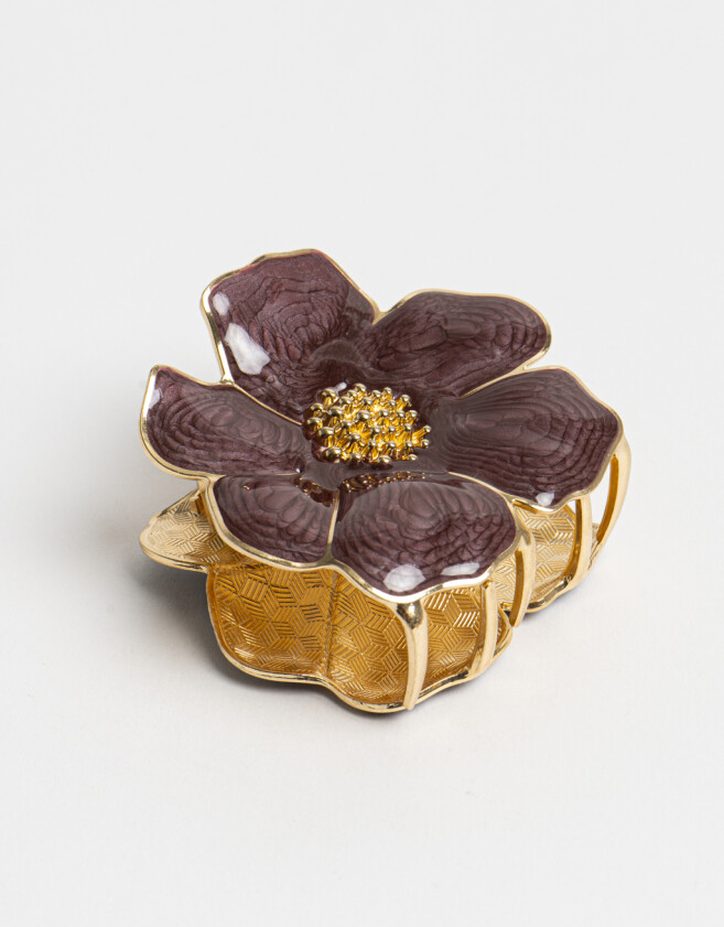 Broche Halloween Broche Con Flores - Combinacion Bicolor