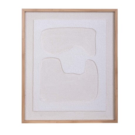 CUADRO LIENZO-Y-MDF NATURAL-BEIGE GOBI II