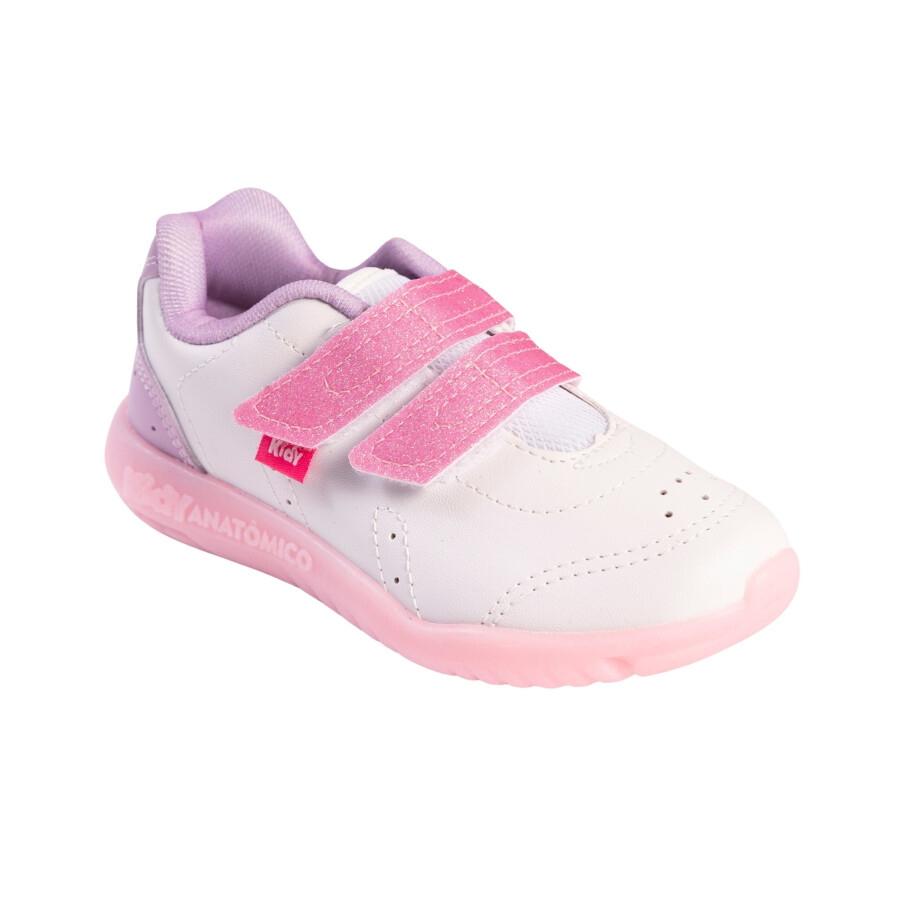 KIDY TENIS FLEX LIGHT BRANCO/LIL