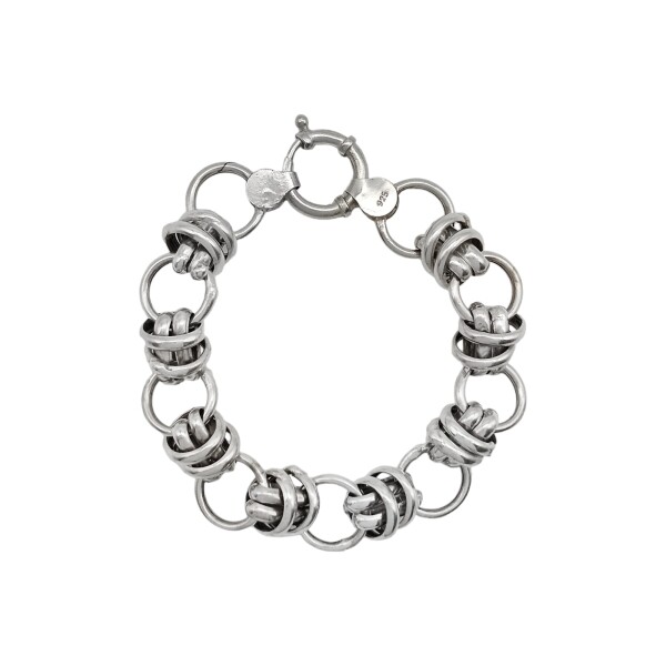 Pulsera Circulos-Plata 925-Sin piedra-PU3049 sinpiedra