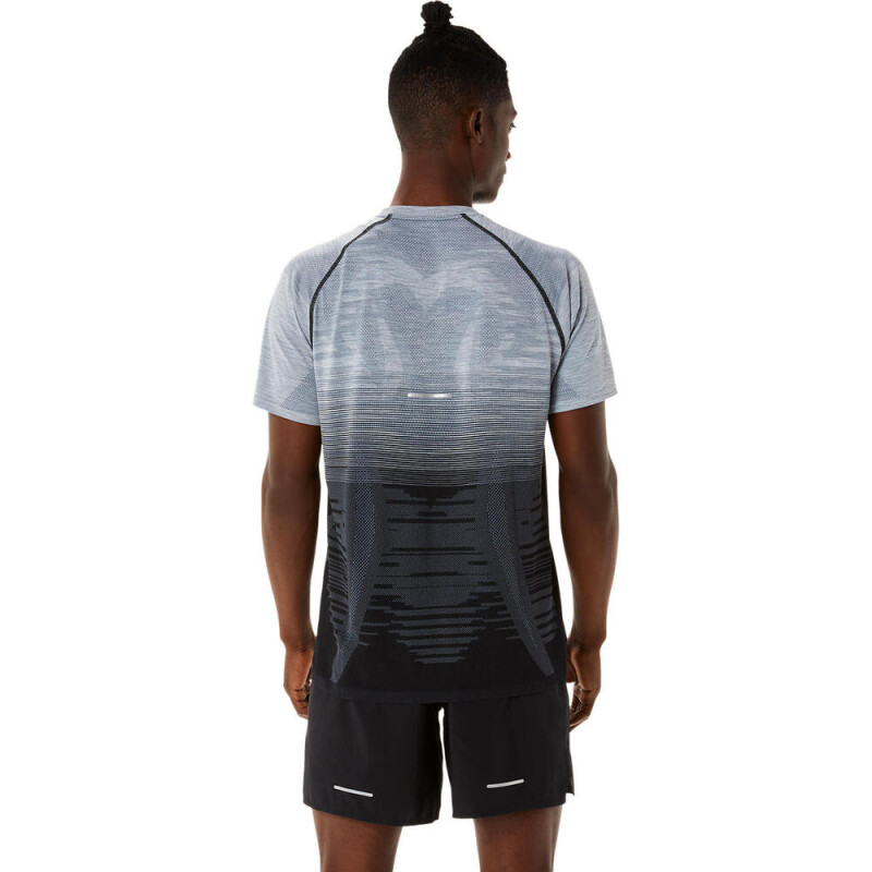 Polo Running Seamless Hombre Performance Black/carrier Grey