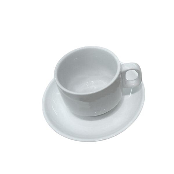 Taza apilable con plato 320 ml Taza apilable con plato 320 ml