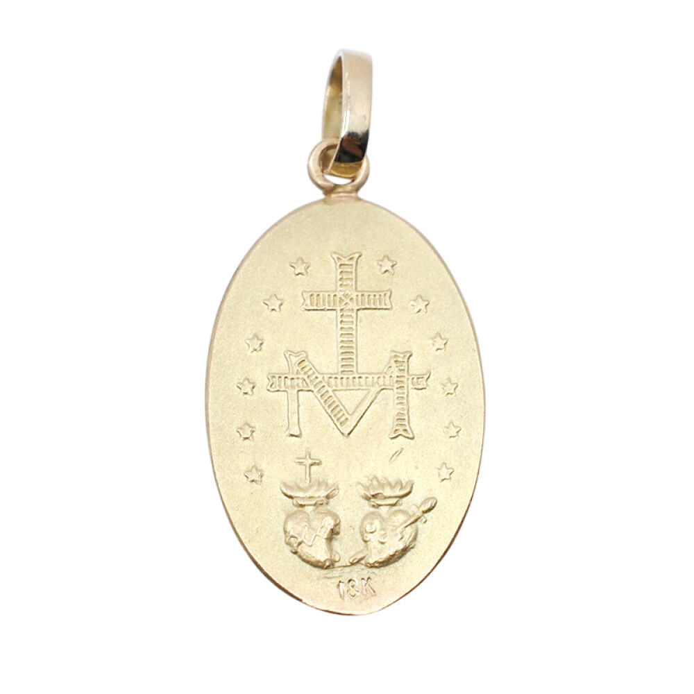 Medalla en oro 18k imagen Virgen Milagrosa medidas 2,7 x 1.6 cm Medalla en oro 18k imagen Virgen Milagrosa medidas 2,7 x 1.6 cm