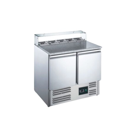 Heladera Bajo Mesada 250 Litros 2 Puertas con Topinera GN 1/6 Heladera Bajo Mesada 250 Litros 2 Puertas con Topinera GN 1/6