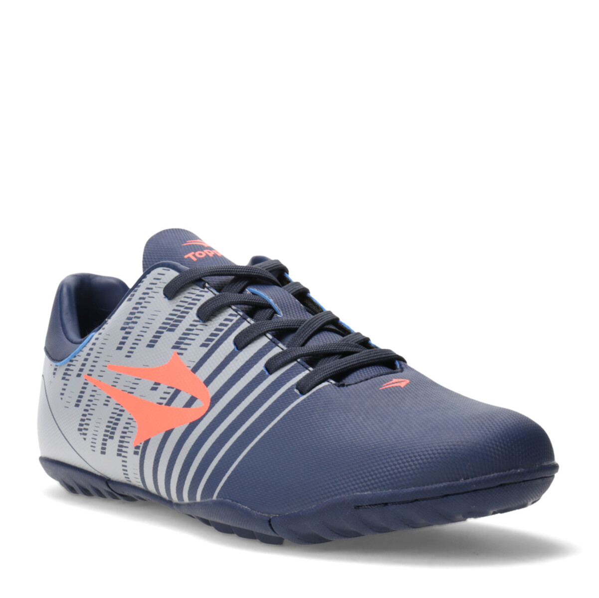 Championes de Fútbol 5 Hombre Topper Kaiser II TF - Azul marino - Gris - Coral 