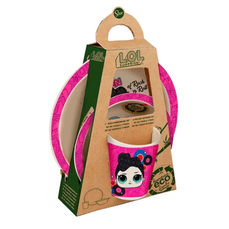 Set de bazar infantil eco bamboo Lol surprise 3 piezas 001