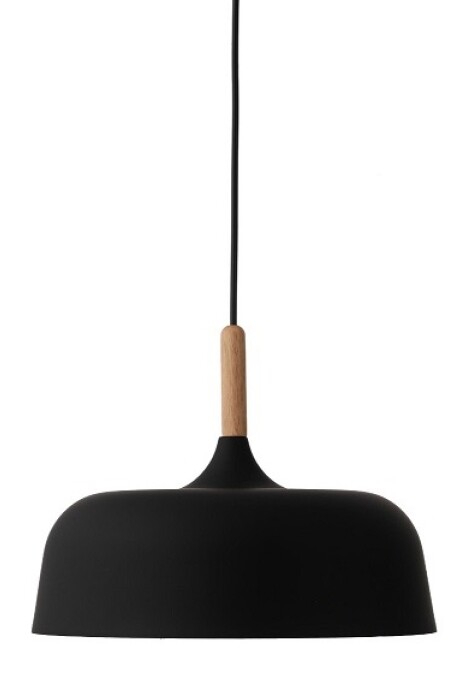 Colgante Metal Para Techo Diámetro 32cm Negro
