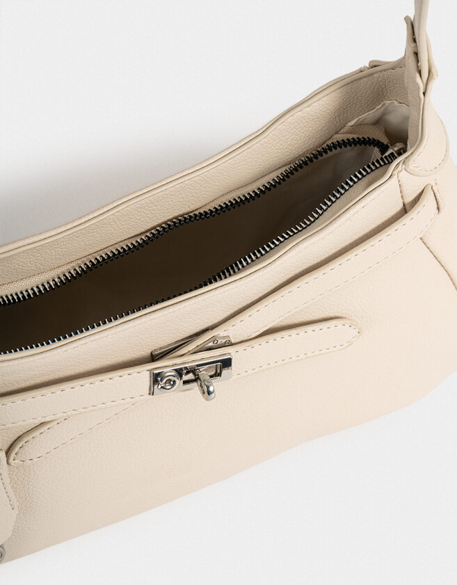 Bandoleras Bandolera Con Charm - Blanco Crudo