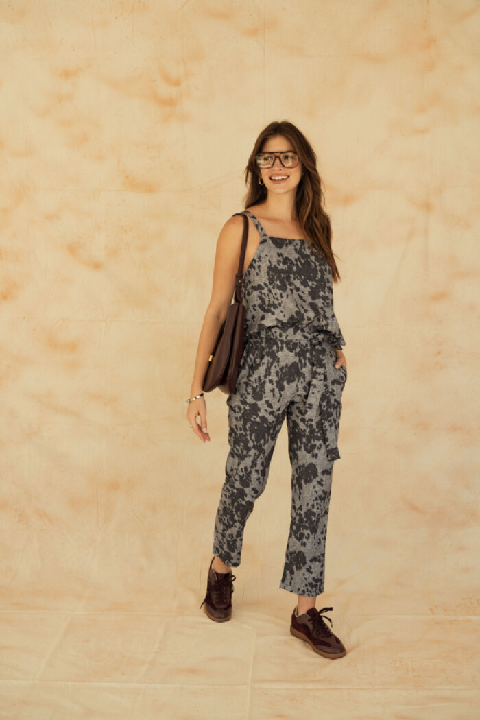 PANTALON ARIANNA MOOIRE DENIM PANTALON ARIANNA MOOIRE DENIM