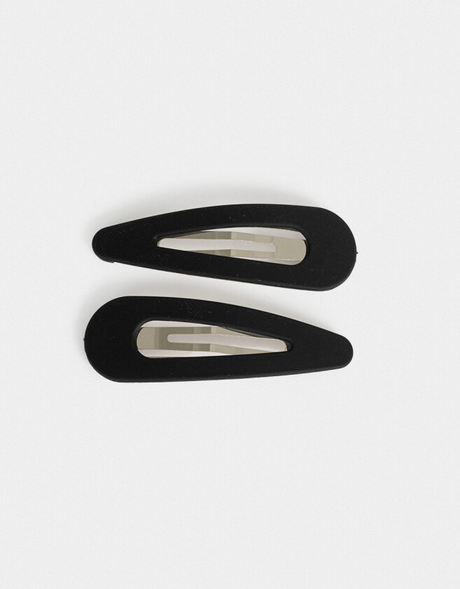 Hebillas Tic Tac Set por 2 Set De Hebillas Tic Tac - Negro