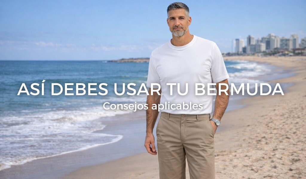 Así debes usar la bermuda de gabardina
