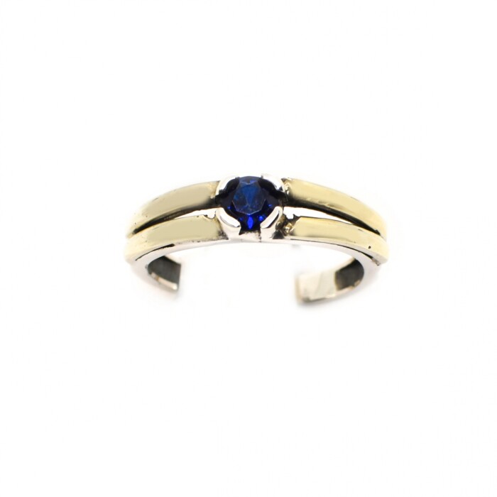 Anillo en Oro y Plata 925 con Zirconia de Color Anillo en Oro y Plata 925 con Zirconia de Color
