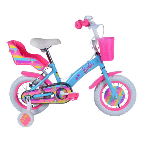 Bicicleta Mattel Barbie Rodado 12 Celeste