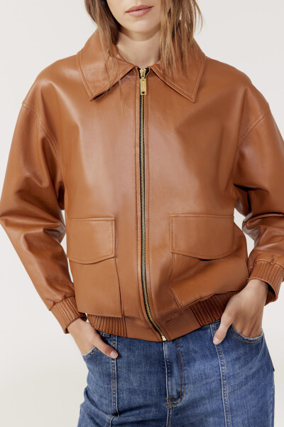 JACKET LENOX Caramelo