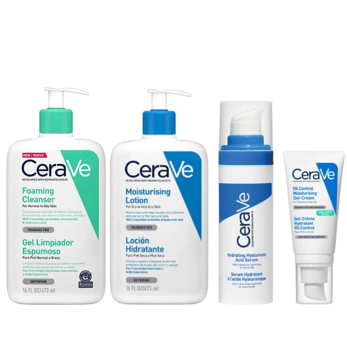 Pack CeraVe Rutina Completa Hidratación y Control 
