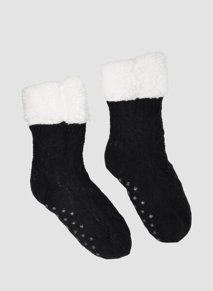 Medias damas chenille ochos Negro