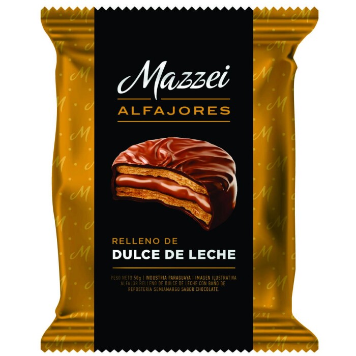 MAZZEI ALFAJOR PREMIUM NEGRO 50G X 6 UNI única