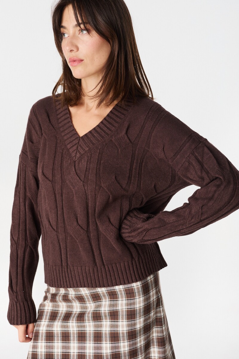 Sweater Corteza Chocolate