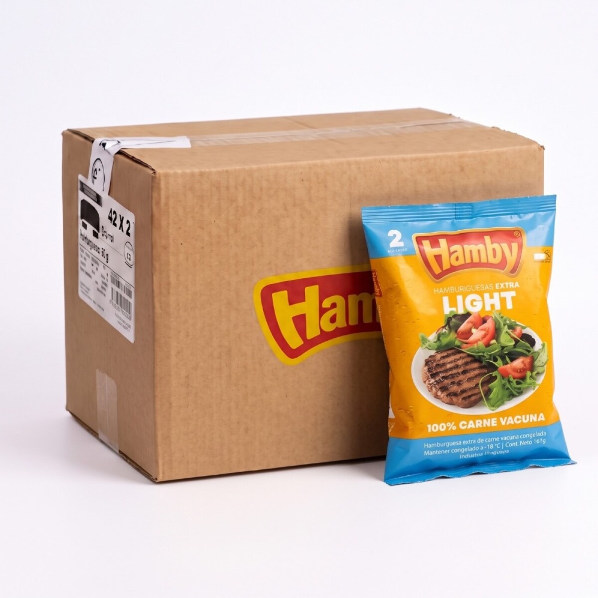 Hamburguesa Hamby Light X 42 Paquetes (84 Unid) 