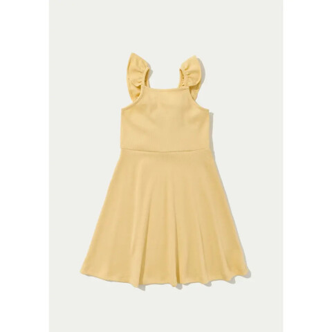 VESTIDO CURTO FEM AMARELO CLARO