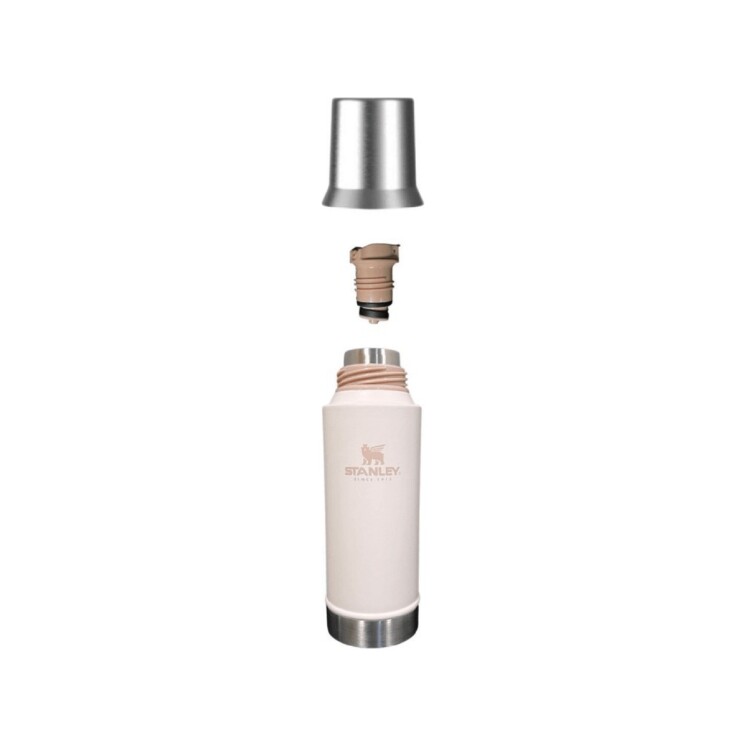 Termo Stanley Mate System 800 ml con Pico Cebador y Tapa Mate Rosa