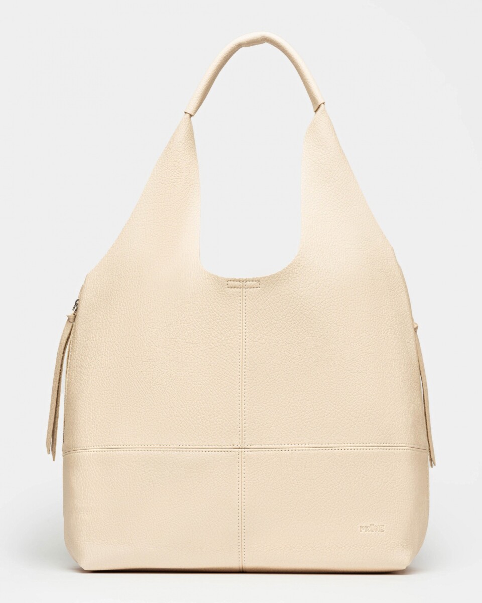 Shopper Amalfi en efecto cuero graneado - Natural 