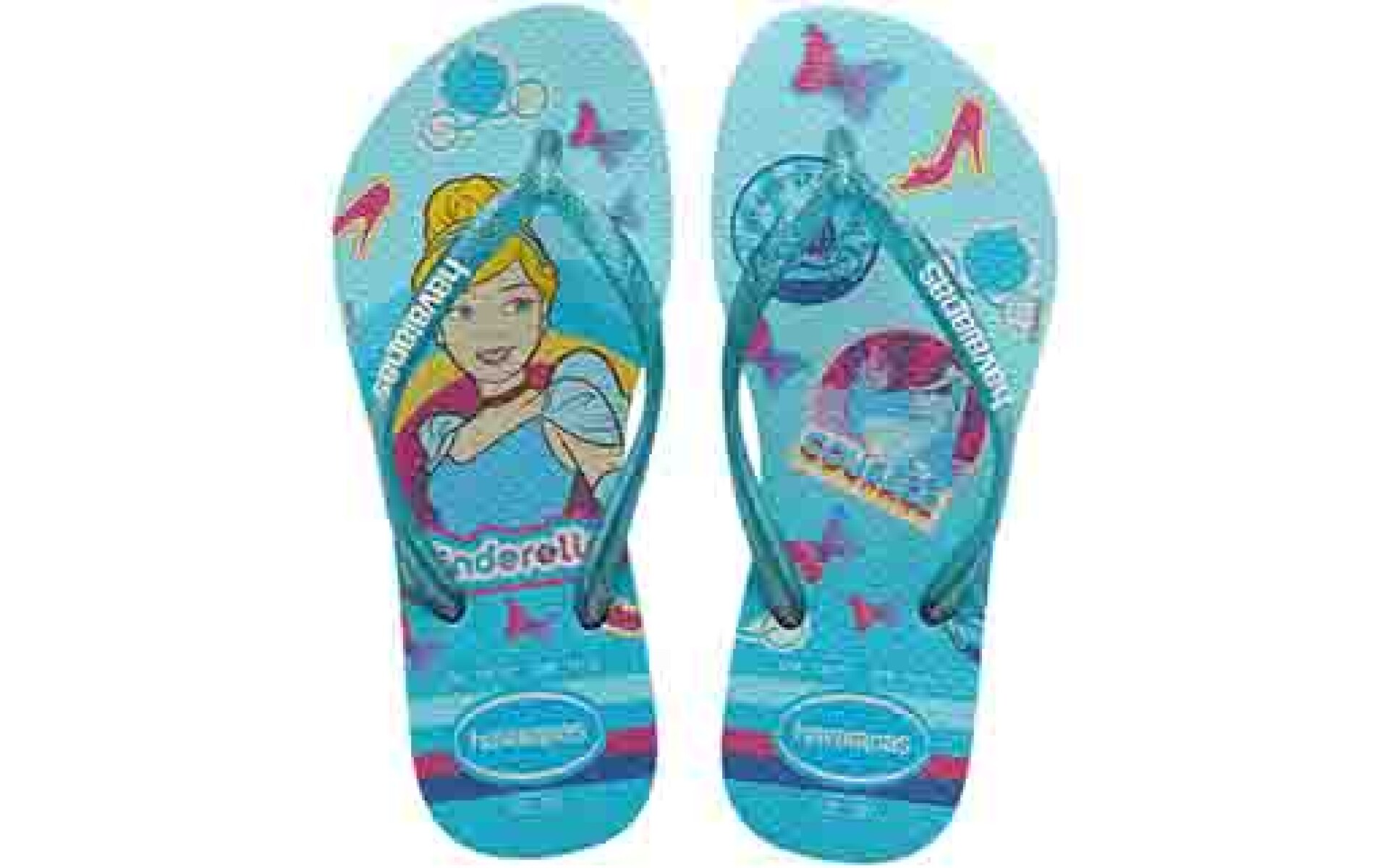Sandalias Infantiles Havaianas Kids Slim Princes Havaianas - Celeste 