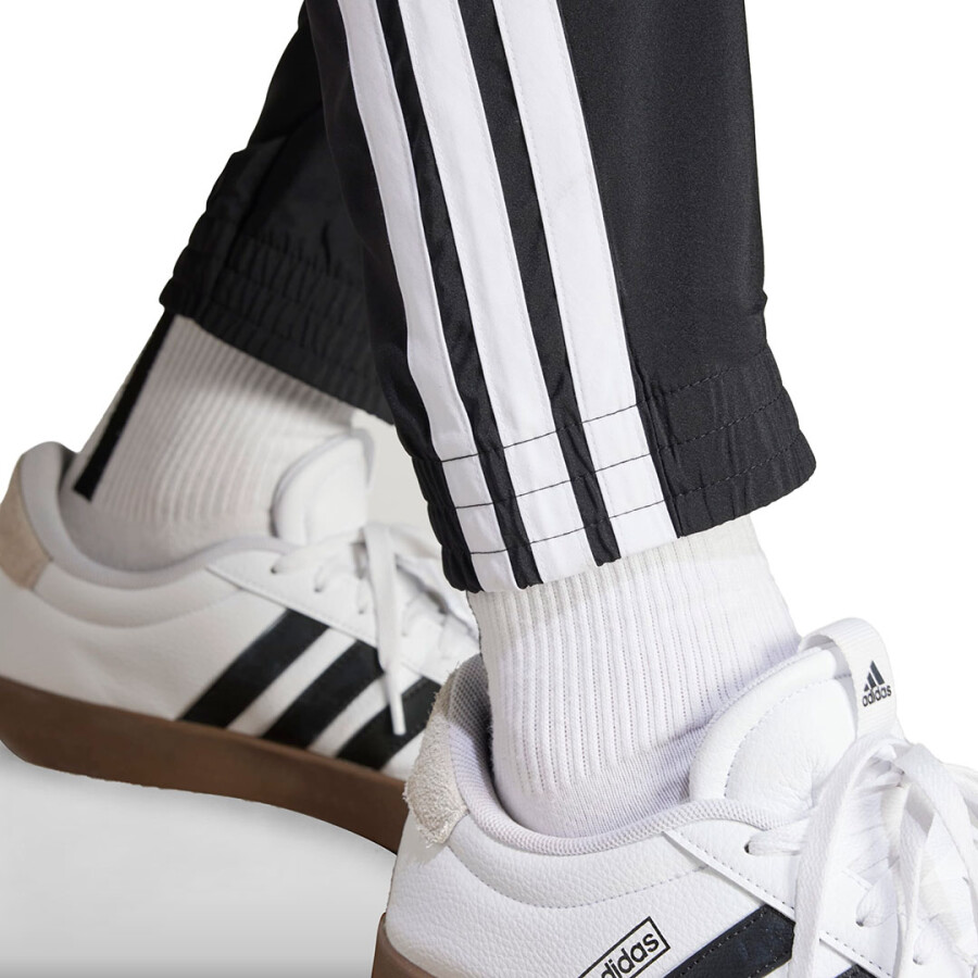 Pantalon de Hombre Adidas M 3S Wv Tc Pt Negro - Blanco