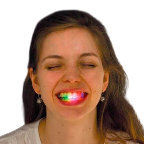 Set N°57 Cotillón Led Boca Dientes 15pc Luminosos Cot002049