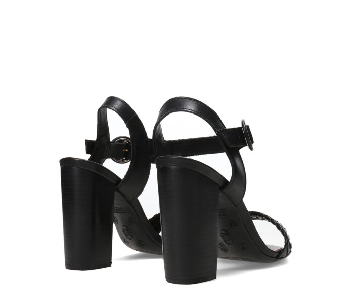 Sandalias de Mujer Bottero Taco Alto Negro