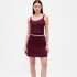 COTTON POINTELLE TANK TUSCAN RED