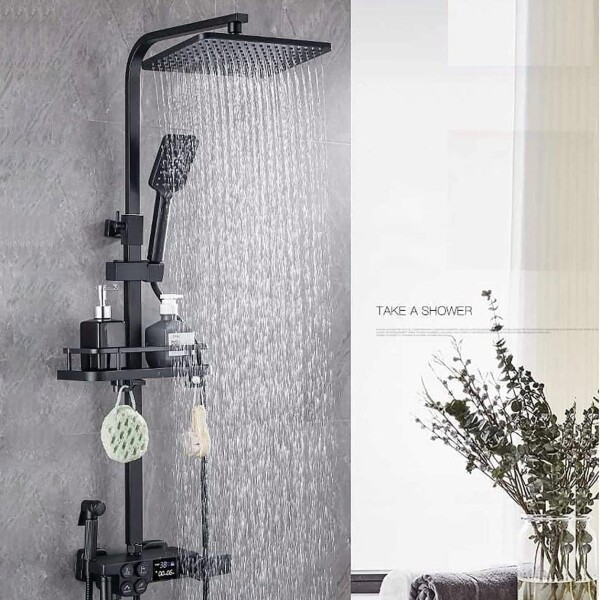 Duchero Barral Exterior Monocomando Baño Display Temperatura Duchero Barral Exterior Monocomando Baño Display Temperatura