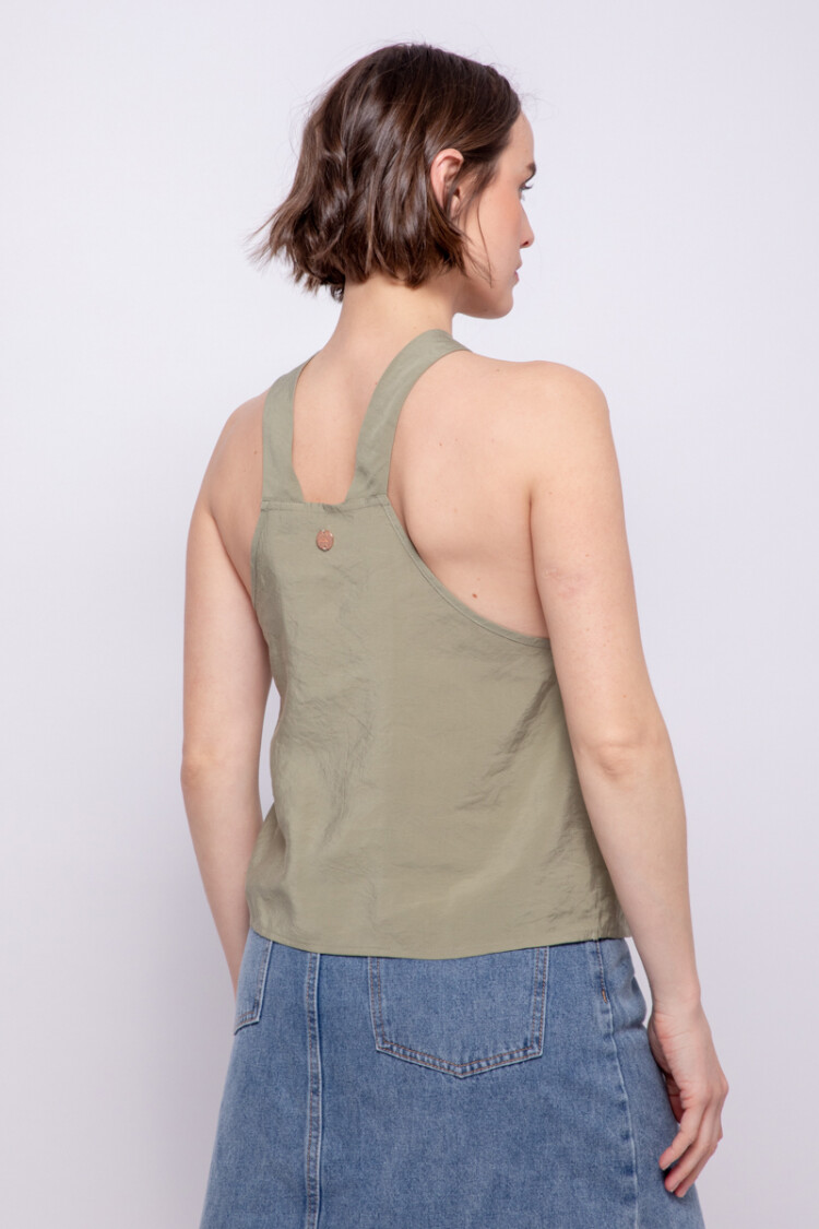 TOP FREDA Verde Militar