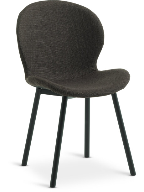 Silla de comedor GEVNINGE tela marrón osc/negro Silla de comedor GEVNINGE tela marrón osc/negro