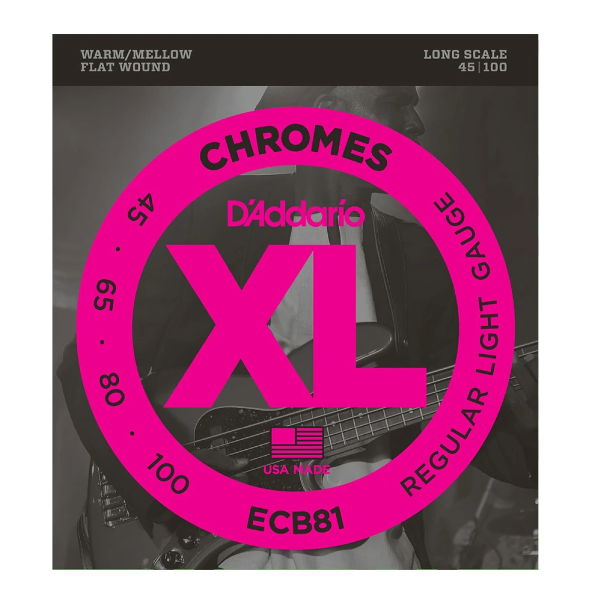 Encordado Bajo Daddario Ecb81 Chromes 045 