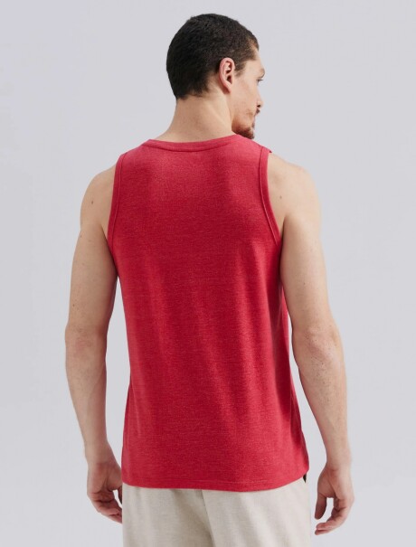MUSCULOSA BÁSICA MASCULINA ROJO