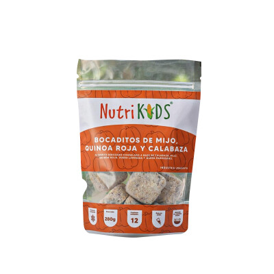 Bocaditos de mijo, quinoa roja y calabaza Nutrikids Bocaditos Mijo/quinoa/calabaza