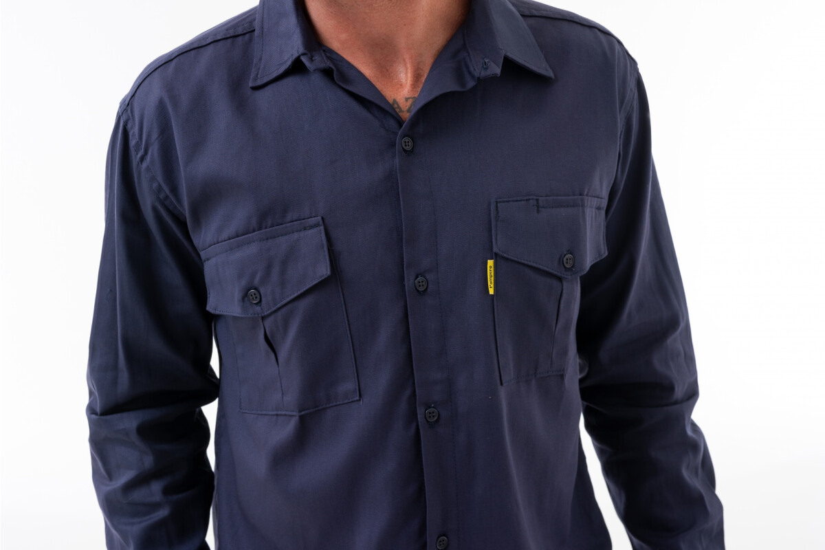 CAMISA TRABAJO CLASICA Azul