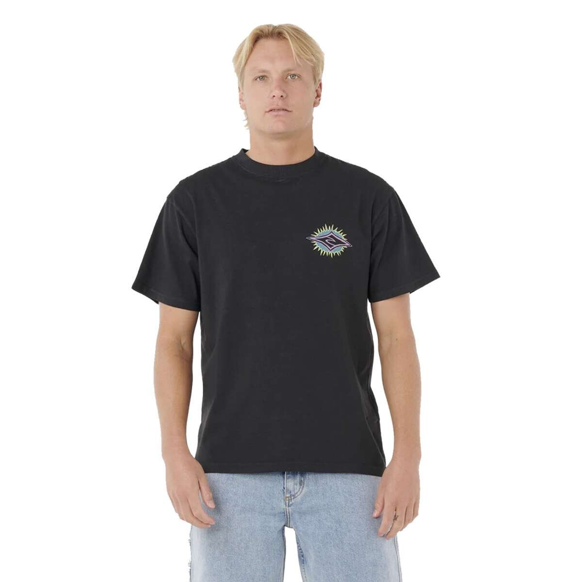 Remera Rip Curl Raw Burst - Negro 