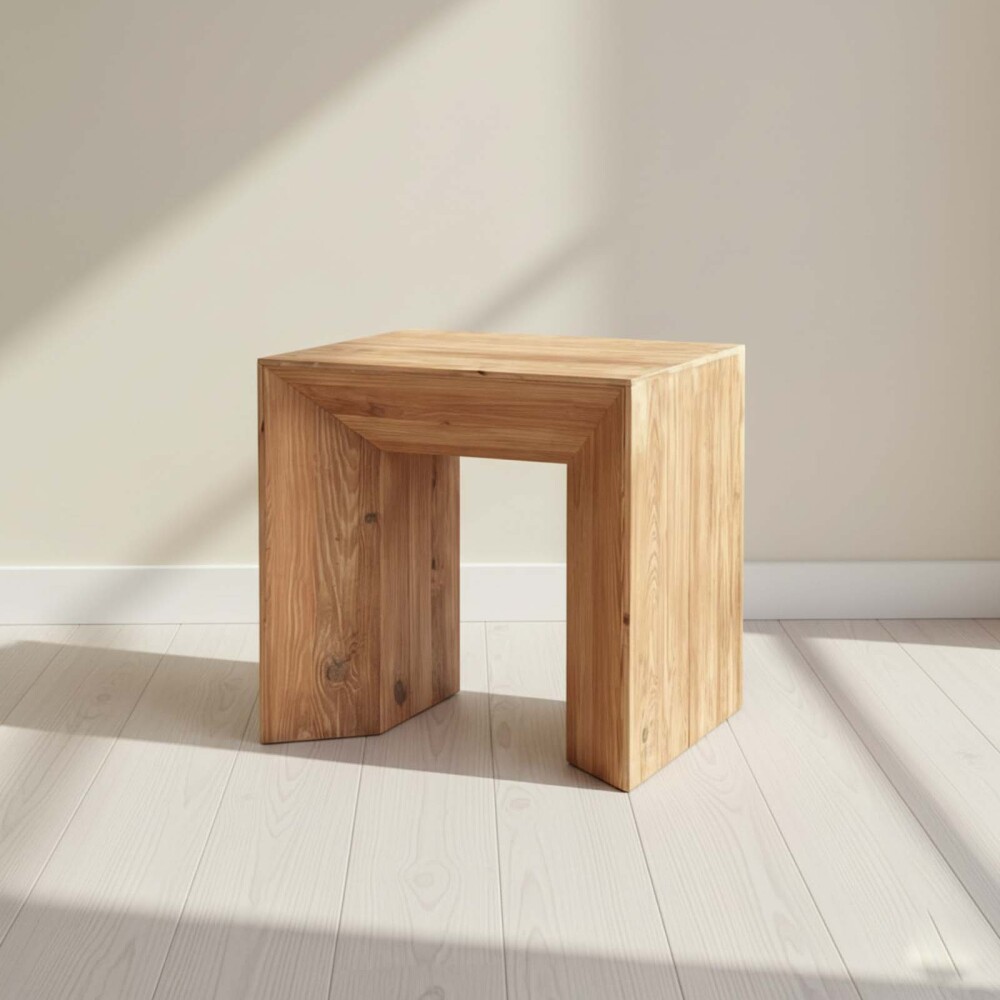 MESA AUXILIAR MADERA NATURAL-BEIGE VOLCANO NATURAL