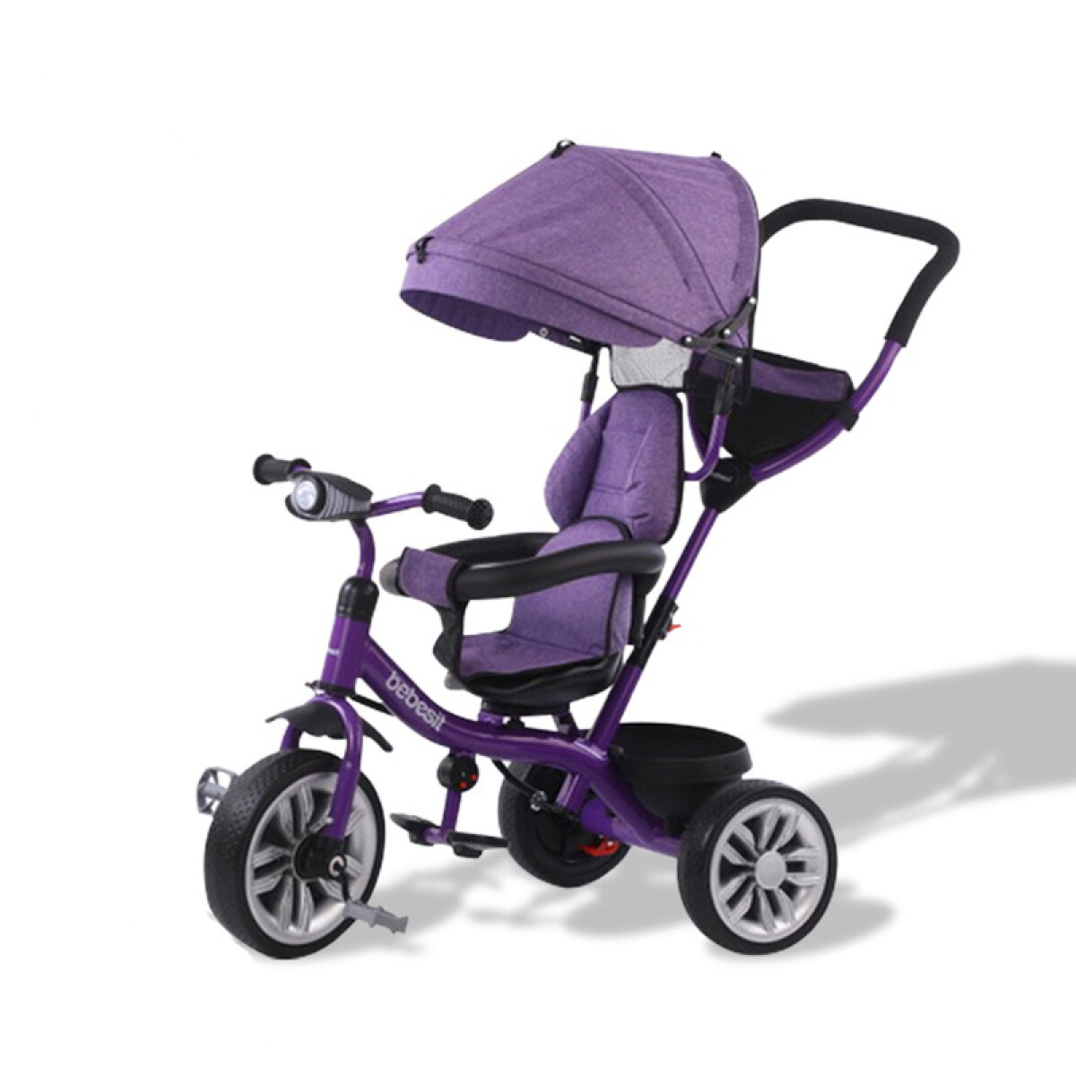 Triciclo Con Guía 360 - Violeta 