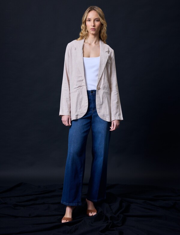 Blazer Lino BEIGE