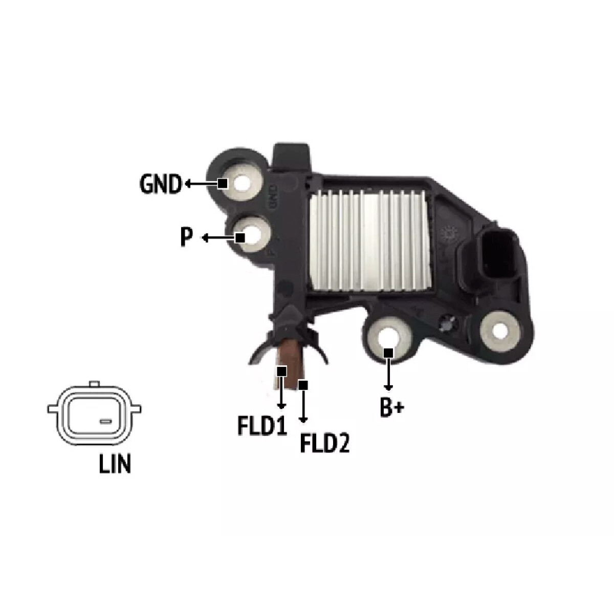 REGULADOR VOLTAJE RENAULT AL.BOSCH CLIO LOGAN SAND VERSA MARCH KICKS=IB.840 NOSSO 