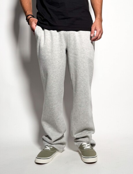 Jogger de algodon sin puño Darel Gris Melange